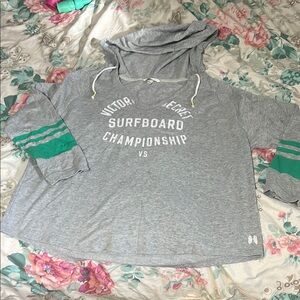 Victoria's Secret Gray Surfboard Hoodie